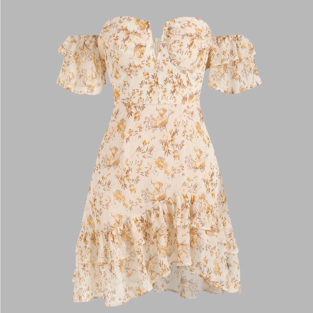 Off the Shoulder Floral Dress
